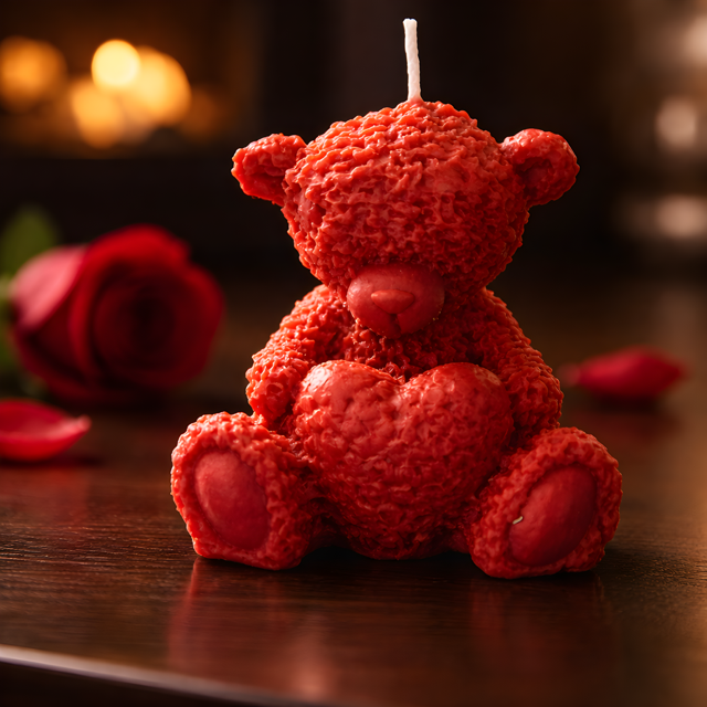 Teddy Love Candle