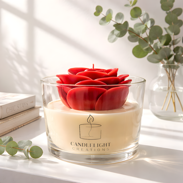 Red Rose Bloom – 16 oz Soy Candle