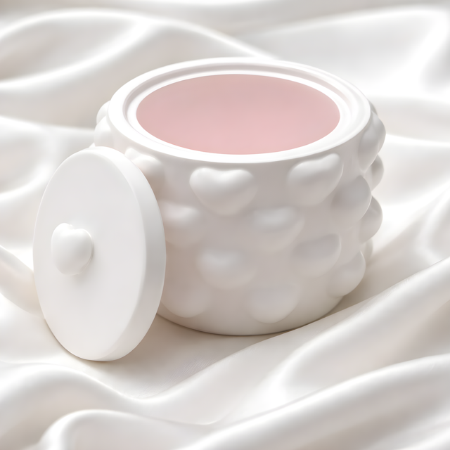 Heart Porcelain Candle Jar