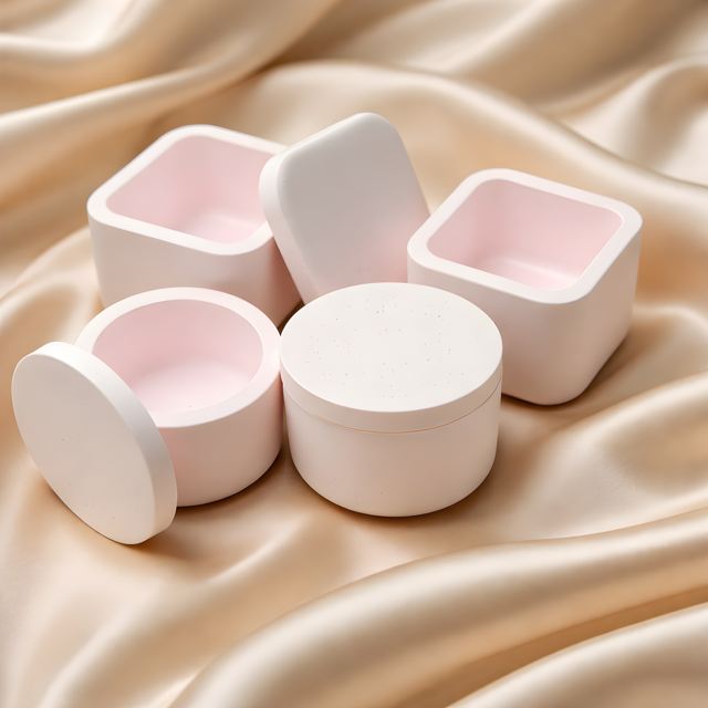 Porcelain Candle Containers (with lids)