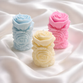 Stacked Rose Wax Candles
