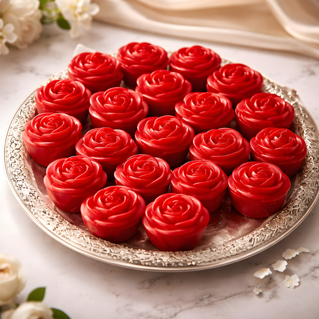 Rose Wax Candles (Set / Individual)