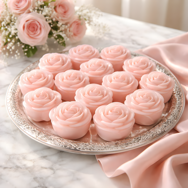 Rose Wax Candles (Set / Individual)